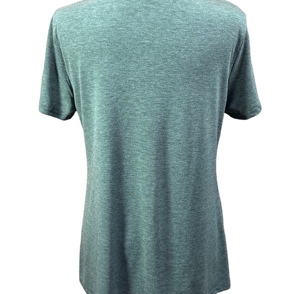 Women’s T-Shirt S/S Heather Olive Green V-Neck Top Size-Small NWOT - Picture 5 of 6